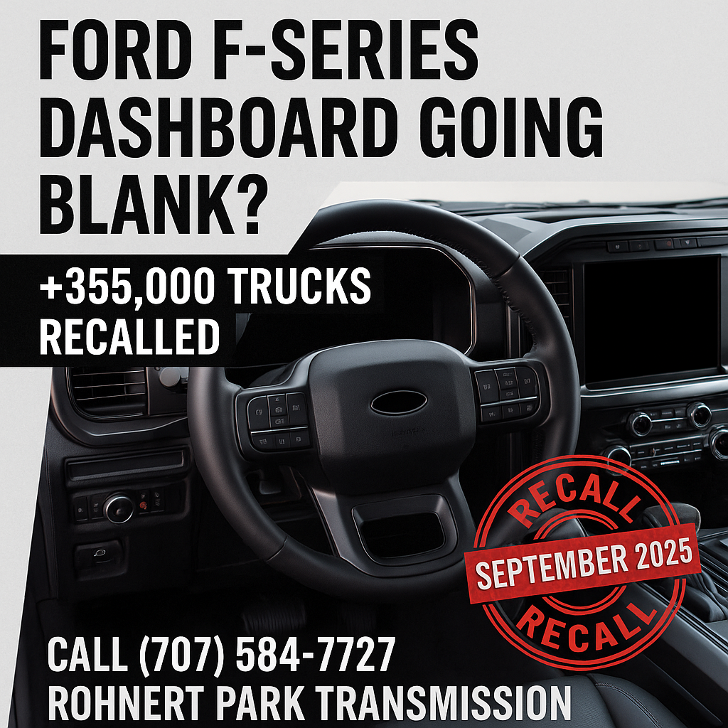 URGENT: Ford F-Series Dashboard Going Blank? 355,000+ Trucks Recalled